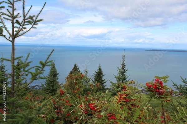 Obraz vue du belvédère Raoul Roy a St-Fabien Québec