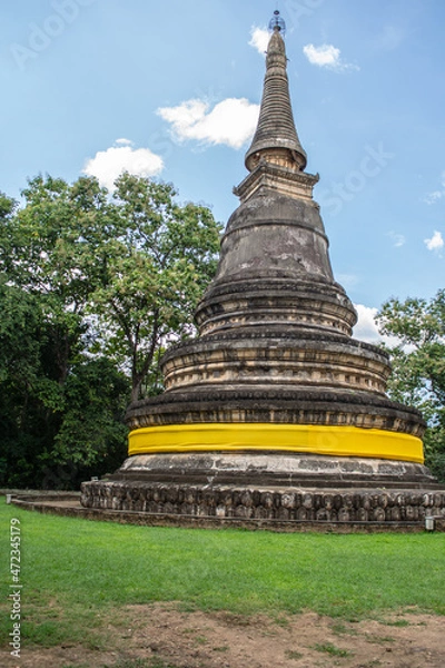 Obraz Within Wat Umong is a Buddhist temple or Wat in Thai in Chiang Mai province northern of Thailand.