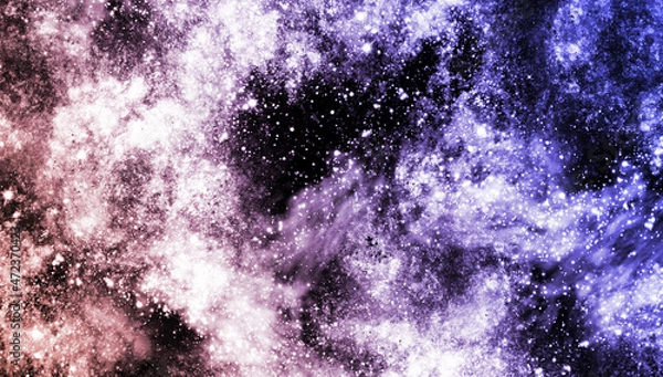 Obraz abstract space, colorful nebula, stars and sky