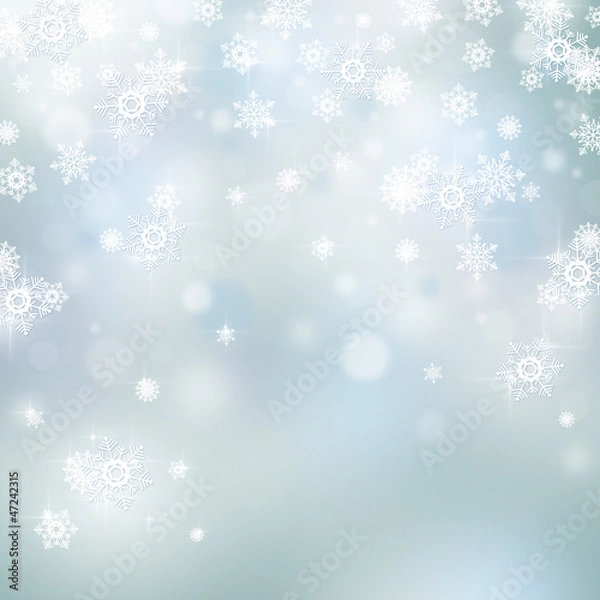 Fototapeta Light abstract Christmas background