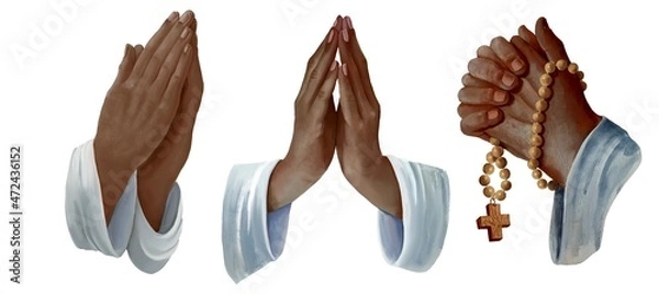 Obraz praying African hands 