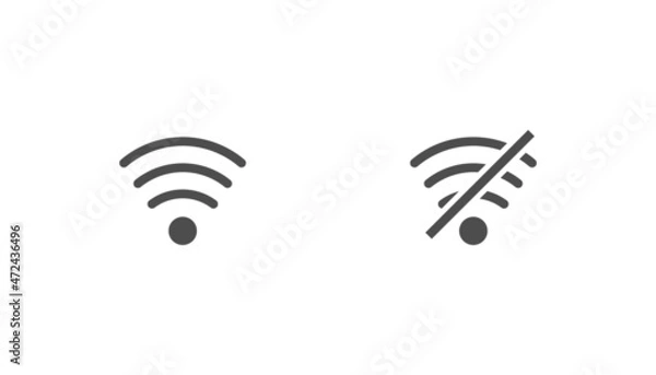 Obraz Wifi notification icon vector design