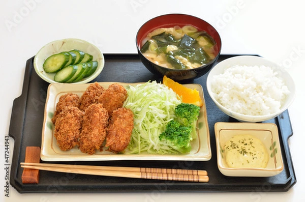 Obraz カキフライ定食