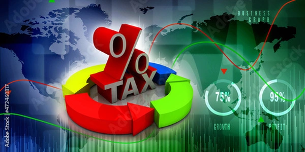 Fototapeta 3d rendering Stock market online business concept. business Graph 
