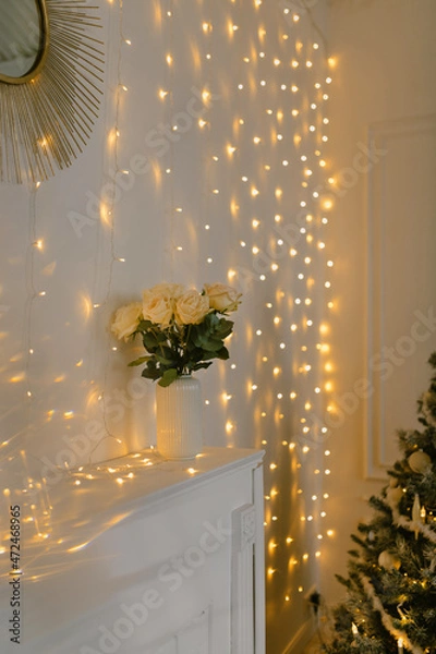 Fototapeta Minimalistic New Year's interior