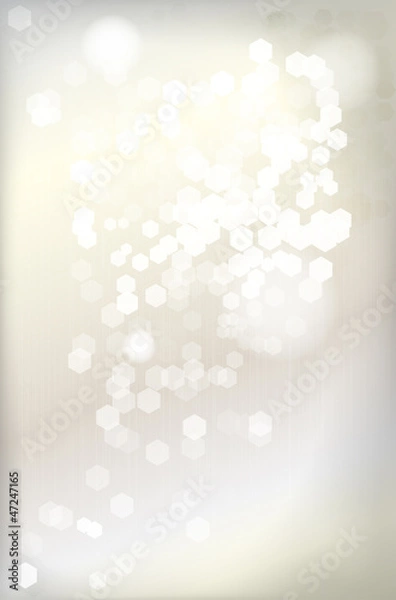 Fototapeta Abstract shiny silver background - vector file
