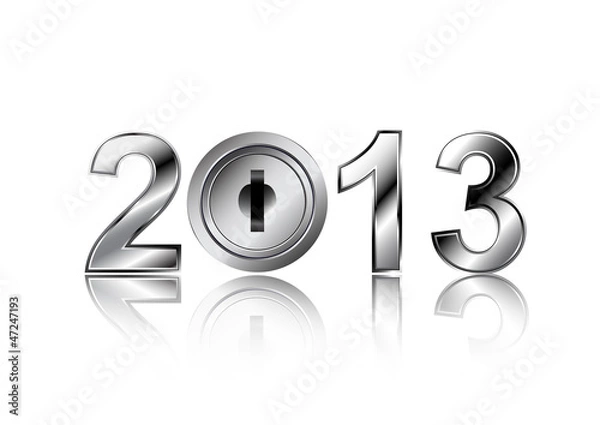 Fototapeta security concept 2013 new year
