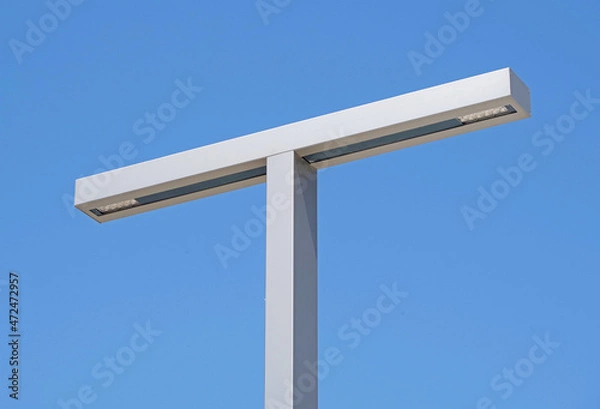 Obraz Street LED lantern on a white