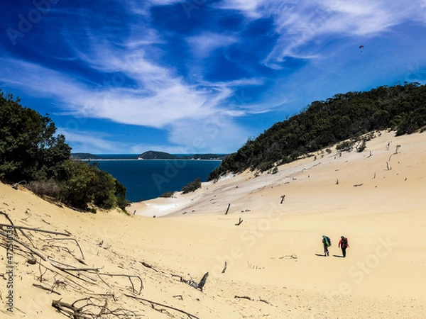 Fototapeta Bushwalkers at Carlo Sandblow