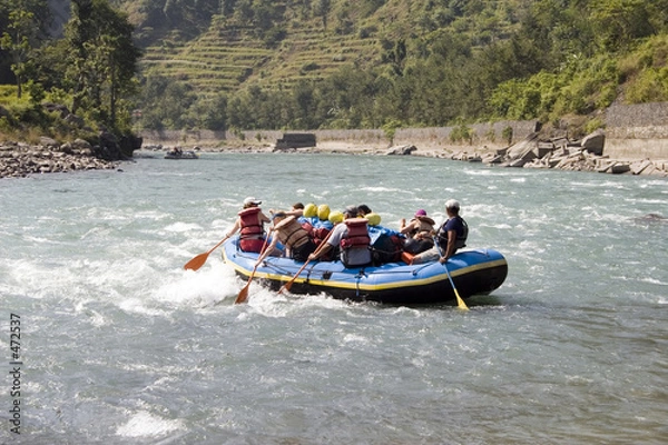 Obraz rafting - nepal