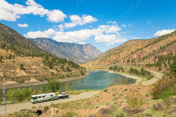 Fototapeta mountain river in the mountains