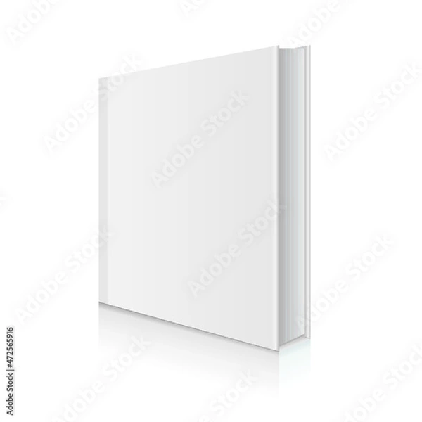 Obraz Blank book cover isolated on a white background