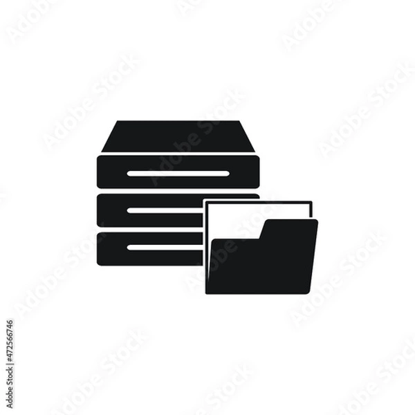 Fototapeta Database icon design,clean