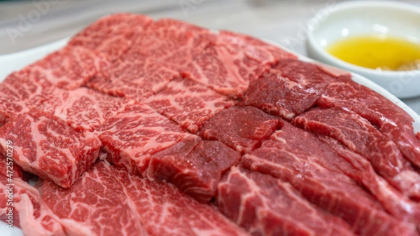 Fototapeta 신선한 소고기