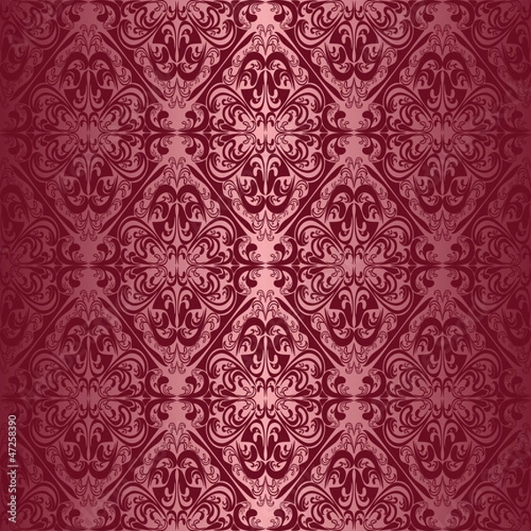 Obraz Elegant claret seamless wallpaper.