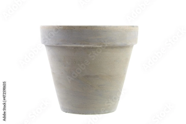 Obraz Ceramic flower pot isolated on white