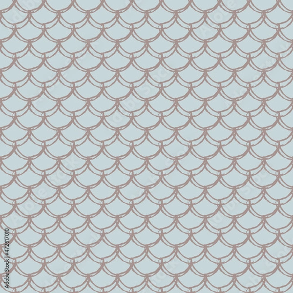 Fototapeta Fish scale seamless pattern