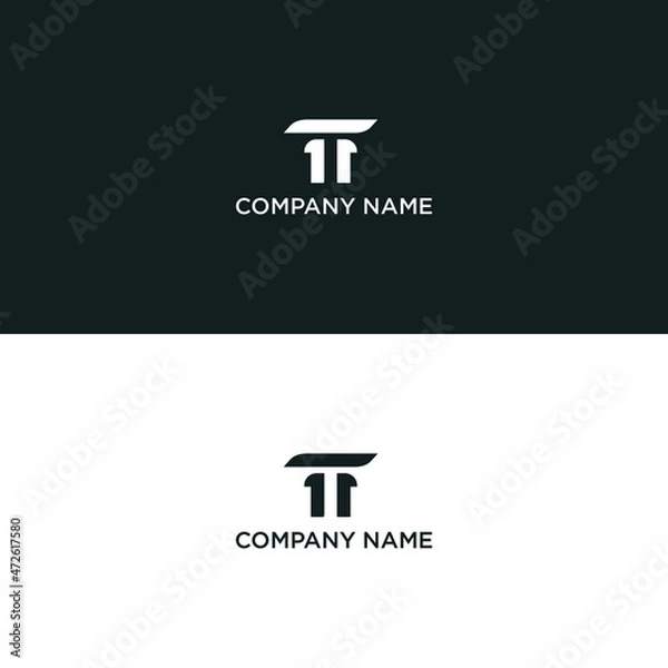 Fototapeta logo initial complete