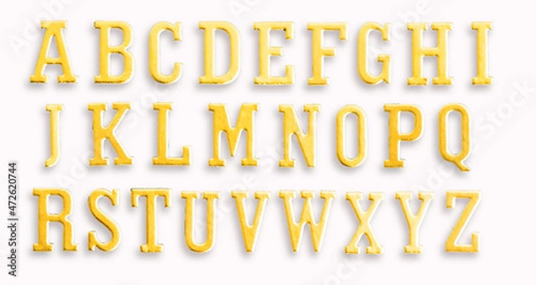 Fototapeta Alphabet isolated on white use for learn