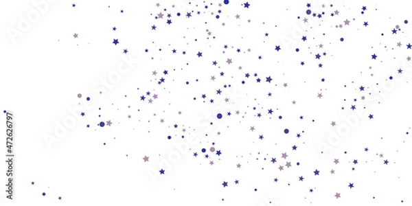 Fototapeta Azure Christmas Cosmos. Blue Pattern Sky. Indigo Confetti Card. Navy Celebration Wallpaper. Azure Universe Design. Sparkling Space. Starry Poster.