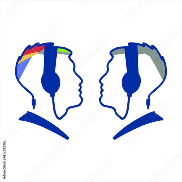 Obraz Logo Podcast Man 