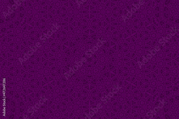 Fototapeta Purple Abstract kaleidoscope background. kaleidoscope texture design. multicolor kaleidoscope. Kaleidoscopic pattern. Mandala pattern. Batik Pattern