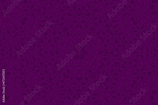 Fototapeta Purple Abstract kaleidoscope background. kaleidoscope texture design. multicolor kaleidoscope. Kaleidoscopic pattern. Mandala pattern. Batik Pattern