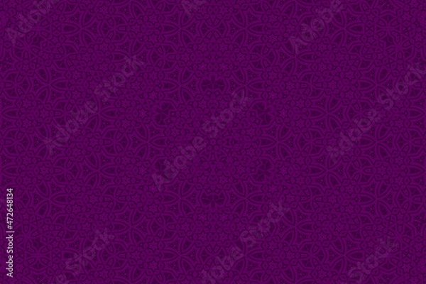 Fototapeta Purple Abstract kaleidoscope background. kaleidoscope texture design. multicolor kaleidoscope. Kaleidoscopic pattern. Mandala pattern. Batik Pattern