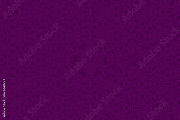 Fototapeta Purple Abstract kaleidoscope background. kaleidoscope texture design. multicolor kaleidoscope. Kaleidoscopic pattern. Mandala pattern. Batik Pattern