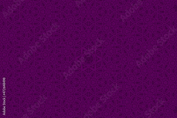 Fototapeta Purple Abstract kaleidoscope background. kaleidoscope texture design. multicolor kaleidoscope. Kaleidoscopic pattern. Mandala pattern. Batik Pattern