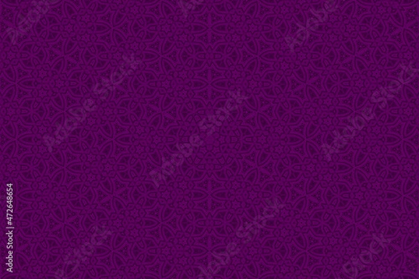Fototapeta Purple Abstract kaleidoscope background. kaleidoscope texture design. multicolor kaleidoscope. Kaleidoscopic pattern. Mandala pattern. Batik Pattern