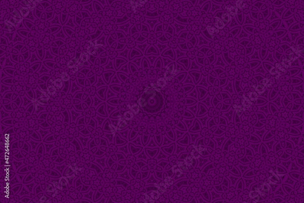 Fototapeta Purple Abstract kaleidoscope background. kaleidoscope texture design. multicolor kaleidoscope. Kaleidoscopic pattern. Mandala pattern. Batik Pattern