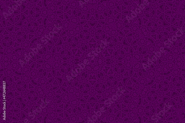 Fototapeta Purple Abstract kaleidoscope background. kaleidoscope texture design. multicolor kaleidoscope. Kaleidoscopic pattern. Mandala pattern. Batik Pattern