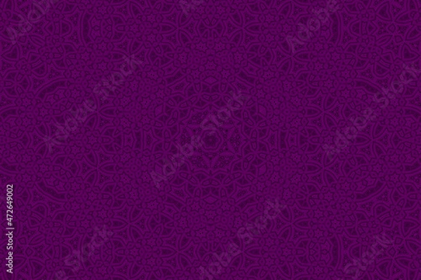 Fototapeta Purple Abstract kaleidoscope background. kaleidoscope texture design. multicolor kaleidoscope. Kaleidoscopic pattern. Mandala pattern. Batik Pattern