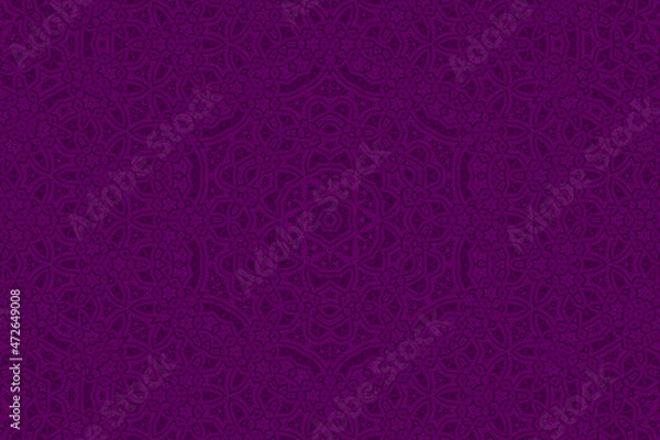 Fototapeta Purple Abstract kaleidoscope background. kaleidoscope texture design. multicolor kaleidoscope. Kaleidoscopic pattern. Mandala pattern. Batik Pattern