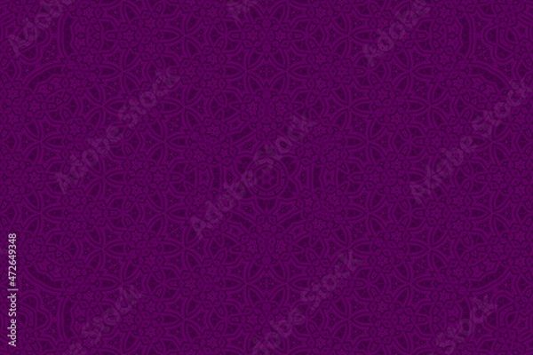 Fototapeta Purple Abstract kaleidoscope background. kaleidoscope texture design. multicolor kaleidoscope. Kaleidoscopic pattern. Mandala pattern. Batik Pattern