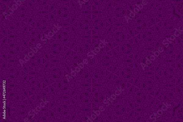 Fototapeta Purple Abstract kaleidoscope background. kaleidoscope texture design. multicolor kaleidoscope. Kaleidoscopic pattern. Mandala pattern. Batik Pattern