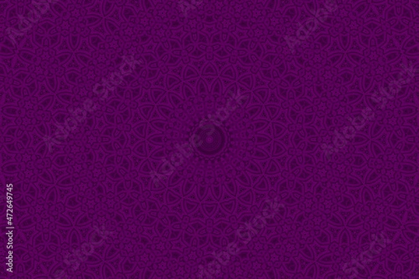 Fototapeta Purple Abstract kaleidoscope background. kaleidoscope texture design. multicolor kaleidoscope. Kaleidoscopic pattern. Mandala pattern. Batik Pattern