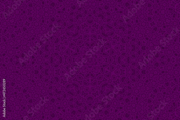 Fototapeta Purple Abstract kaleidoscope background. kaleidoscope texture design. multicolor kaleidoscope. Kaleidoscopic pattern. Mandala pattern. Batik Pattern