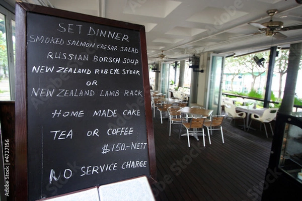 Obraz Set Dinner Menu