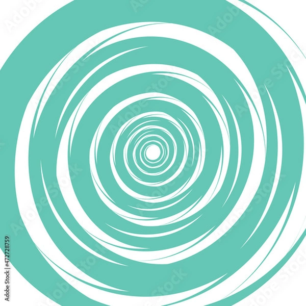 Obraz illusion green and white twisted stripes abstract background.