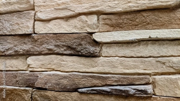 Fototapeta Natural stone wall, background