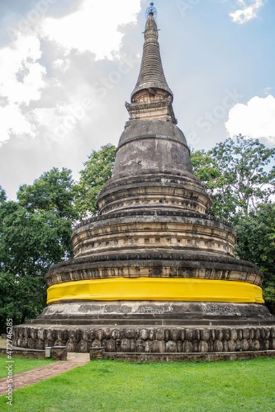 Obraz Within Wat Umong is a Buddhist temple or Wat in Thai in Chiang Mai province northern of Thailand.