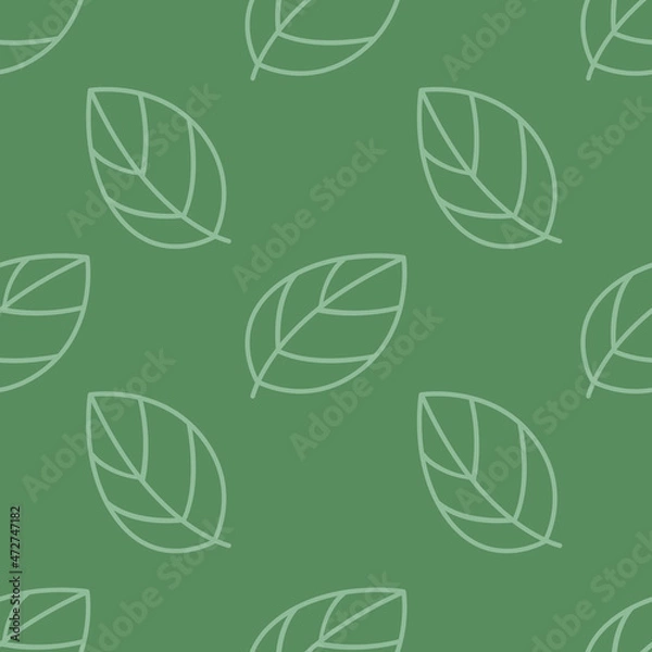 Fototapeta seamless pattern with leaves