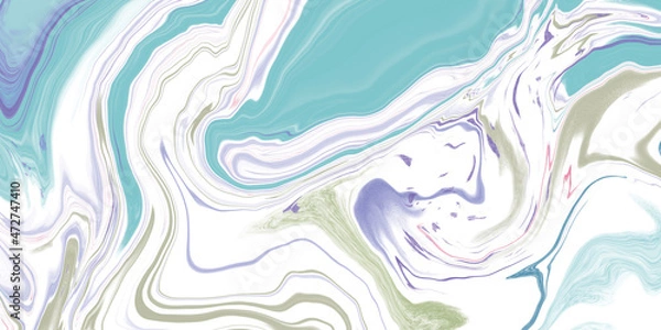 Fototapeta Abstract fluid background marble texture illustration