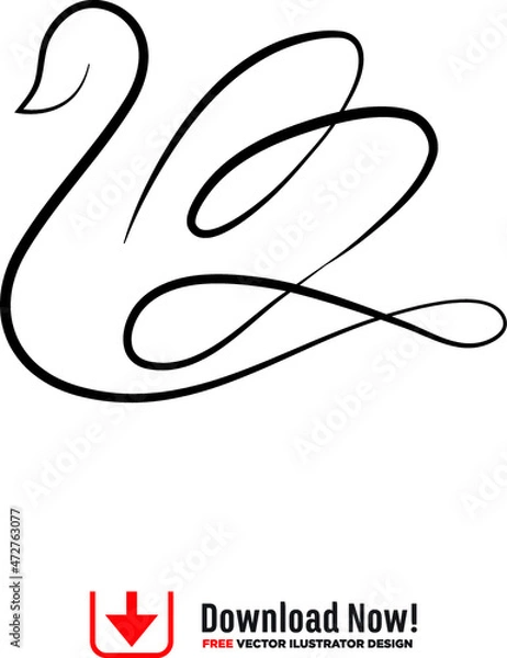 Obraz sloud, swan icon2