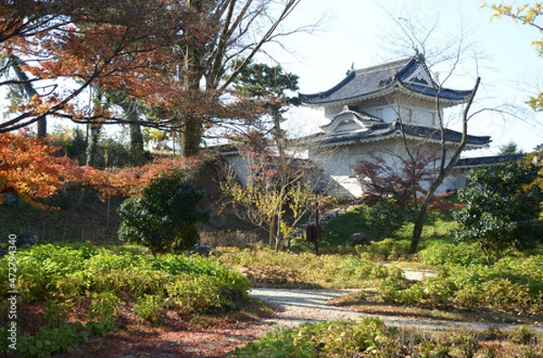 Fototapeta 秋の二条城　西南隅櫓　京都市中京区