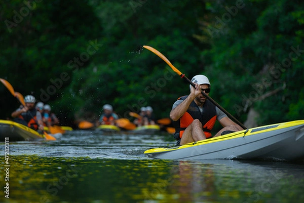 Fototapeta Portrait of handsome guy