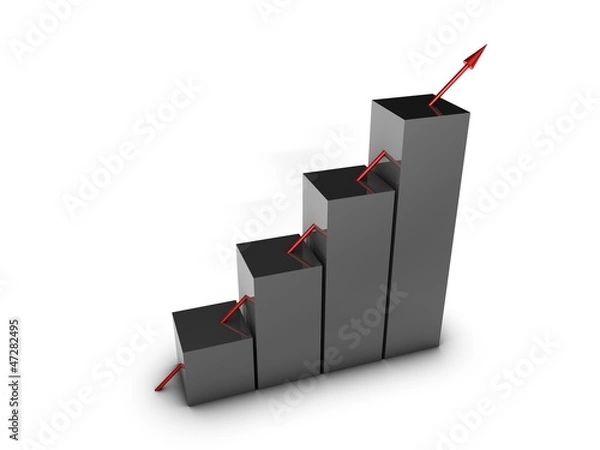 Obraz Balkendiagramm 3D