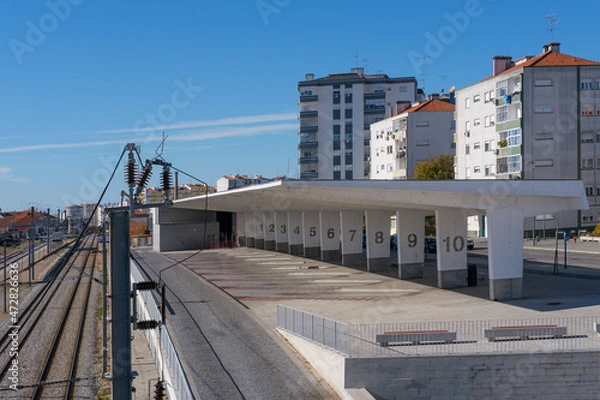 Obraz Terminal Rodoviário de Castelo Branco bus station in portugal